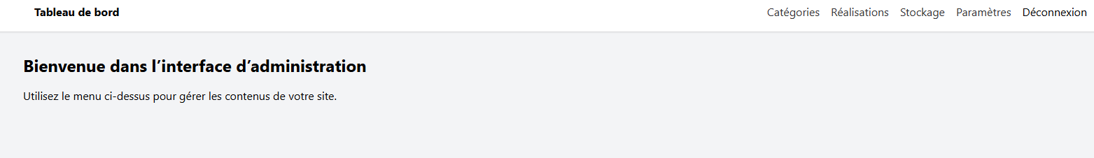 Dashboard Administrateur