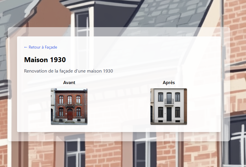 réalisation en mode avant apres