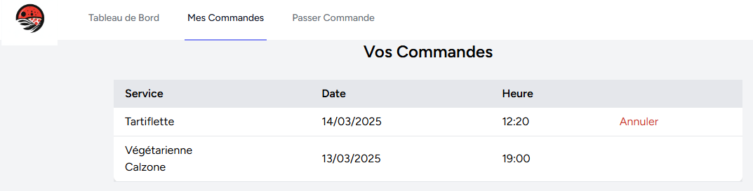 Commandes client